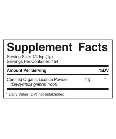 Organic Licorice Root Powder 1lb - USDA Certified Malethi/Mulethi Powder - Buy Online on GoSupps.com