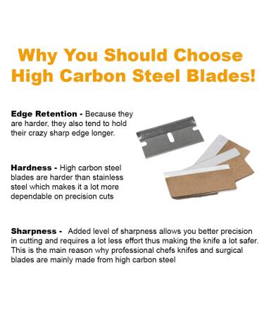 CANOPUS Single Edge Industrial Razor Blades - Made in USA - Heavy Duty Straight Edge Razors - Box & Carton Cutter Replacement Blades - Glass & Paint Scraper Razor Blades - 100 Count - Buy Online on GoSupps.com