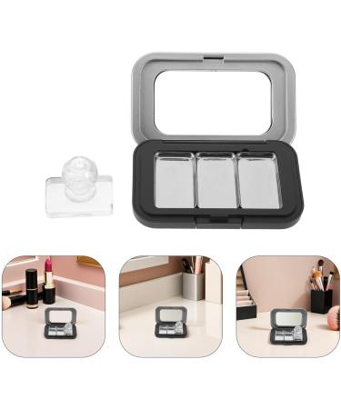 VILLCASE Palette de Maquillage Vide 3 Compartiments Presse Int gr e Bo tier Compact Noir Mat en Plastique Recharge Magn tique pour Fards Paupi res et Blush Organisateur Portable - Buy Online on GoSupps.com