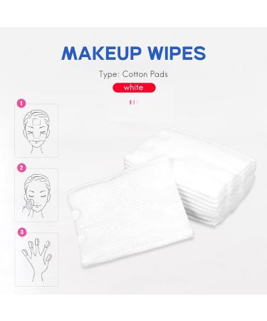 Lizusidtsy 100Pcs Cotton Wipes Organic Travel Packing Cotton Pad Tissue Napkin - Buy Online on GoSupps.com