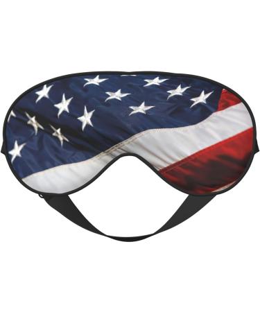 American Flag Print Soft Eye Mask - Comfortable Sleep Mask for Men & Women | Travel-Friendly Sleep Eye Cover - Buy Online on GoSupps.com