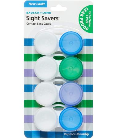 Bausch & Lomb Sight Savers Contact Lens Cases 4 Count