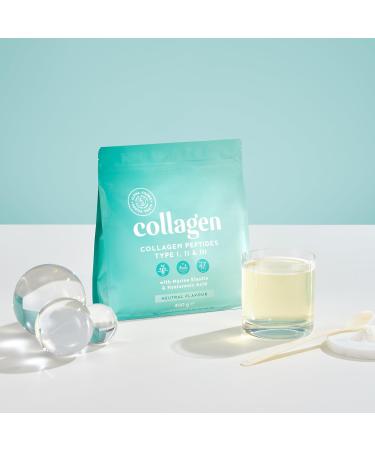 Alpha Foods Collagen Powder 400g - Hydrolysate Peptides Type I II III - High Dose with Hyaluronic Acid & Elastin - Flavor Neutral - Premium German Supplement - 26 Portions - Buy Online on GoSupps.com