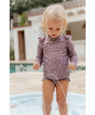 Little Dutch Swim Shorts with Ruffles - UV Protection UPF 50+ - Mauve Blossom Size 86/92 - International Shipping - Buy Online on GoSupps.com