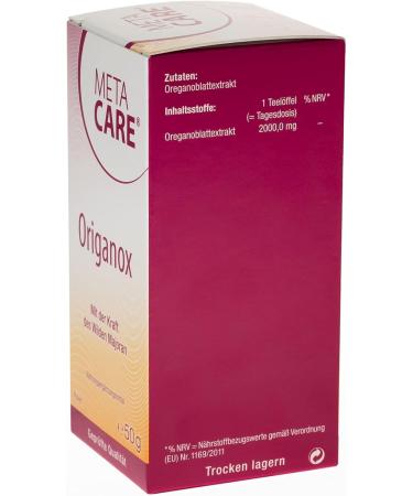 Meta Care Origanox - Premium Wild Marjoram Extract 2000 mg Oregano Powder - 50 g for Easy Intake - Boost Your Health Naturally - Buy Online on GoSupps.com