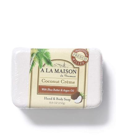 A La Maison Coconut Creme Soap 8.8 Ounce