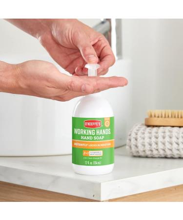 O'Keeffe's Working Hands Orange Scented Hand Soap 2 x 354ml Gentle & Nourishing | 2-in-1 Cleansing & Moisturising Hand Wash 177 ml (Pack of 2) - Buy Online on GoSupps.com