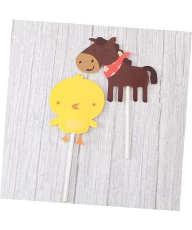 SAFIGLE 36 Pcs Farm Animals Dessert Picks Birthday Cupcake Topper Cupcakes Animal Cupcake Picks Cake Picks for Muffin Party Food Pick Children Decor Farm Themed Cake Toppers Modeling Stick As Shownx2pcs 7X6cmx2pcs - Buy Online on GoSupps.com