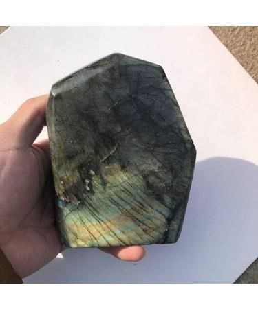 Natural Crystal Rough 850-1000g Natural Crystal Labradorite Quartz Irregular Stone Decorative for Furnishing Articles - Buy Online on GoSupps.com