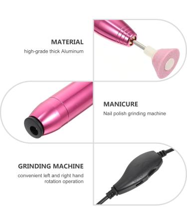 Lurrose 1Set nail polisher electric nail file pen acrylic nail wireless nail drill nail polishing file esmalte de gel para u as Electric Manicure Nail File portable aluminum Rosy - Buy Online on GoSupps.com