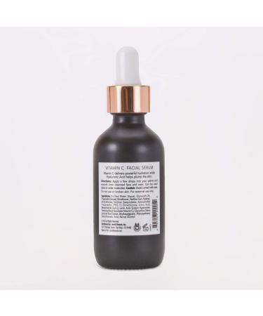 Vitamin C & Hyaluronic Acid Brightening Facial Serum 2oz | Hydrating and Brightening | Made in USA | Paraben and Cruelty Free - Buy Online on GoSupps.com