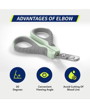 Wepet Claw Scissors for Pets - Professional Nail Clippers for Cats Dogs Kittens & Small Animals - Safe & Spicy Design #05 Gray/Tea Green - Buy Online on GoSupps.com