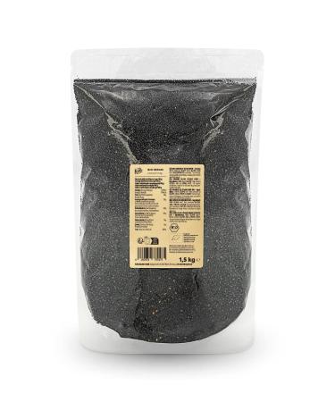 KoRo - Organic Black Sesame 1.5 kg - Nutrient-rich and hazelnut flavor - Rich in protein