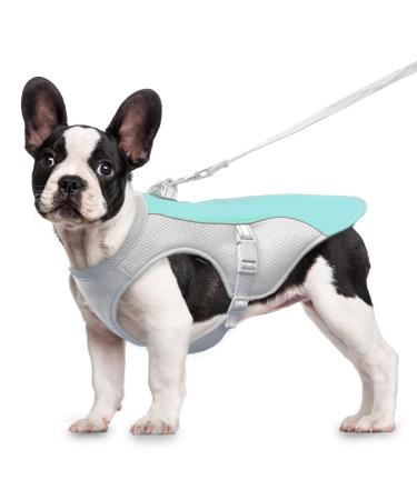 Dog cooling vest dog cooling coat fit dog harness adjustable cooling dog jacket for small medium and large dog breeds absorbent & cool dog vest for sports hot weather summer (M-blue) Blue M - Buy Online on GoSupps.com
