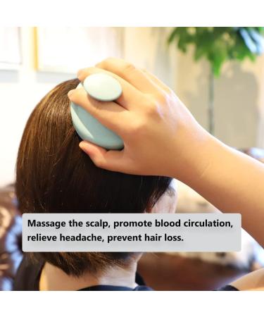 COSCANA Scalp Massager Hair Scalp Scrubber Head Massager Brush Scalp Exfoliator Scalp Brush Dandruff Removal Prevents Hair loss Promotes Hair Growth (Mint Green) - Buy Online on GoSupps.com