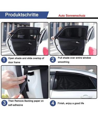 2-Piece UV Protection Car Sun Shade for Babies | Universal Elastic Ice Silk Visor for Children - Buy Online on GoSupps.com
