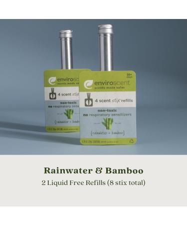 Buy Enviroscent Non-Toxic Air Freshener - Rainwater & Bamboo | Long-Lasting Home Fragrance | 8 Essential Oil Diffuser Refills | International Shipping Available - Buy Online on GoSupps.com