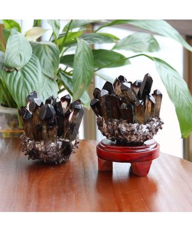 Natural Smokey Quartz Tea Crystal Cluster Stones Crystal Point Specimen Home Decoration Raw Crystals ningxiao (Color : Smokey Quartz Size : 400-500g) 400-500g Smokey Quartz - Buy Online on GoSupps.com