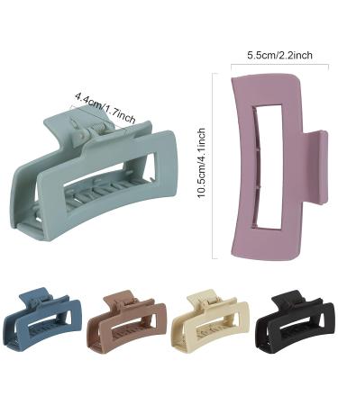 Whaline Hair Claw Clips - 6 Pack Matte Solid Color Hair Jaw Clamp - Buy Online on GoSupps.com