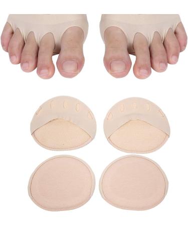 Foot Cushion & Pointe Shoe Toe Pads - 2 Pairs Skin Color High Heeled Shoe Forefoot Pads for Pain Relief & Comfort - Buy Online on GoSupps.com