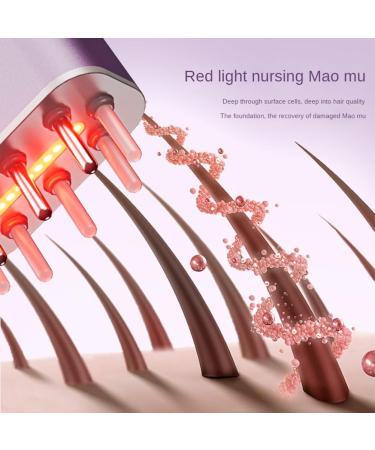 Wdesrgt Electric Hair Oil Applicator Brush - Purple Hair Growth Treatment & Massage Tool for Essential Oils - Buy Online on GoSupps.com