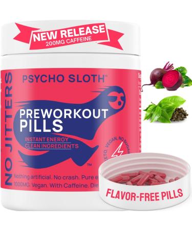 Pre Workout Pills - Endless Energy   Endurance   Laser Focus   Pump   No Jitters No crash | Vegan Pre Workout for Women & Men   0% Artificial  Nitric Oxide  Beet  Organic Natural Pre Workout  60 Pills - Buy Online on GoSupps.com
