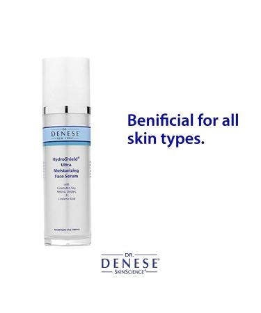 Dr. Denese HydroShield Ultra Moisturizing Face Serum with Retinol & Ceramides - Reduce Wrinkles, Boost Hydration - 6oz - Buy Online on GoSupps.com
