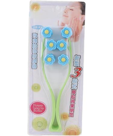 Buy Blue Letter Shaped Flower Type Massage Roller | Face Massager - International Shipping Available - Buy Online on GoSupps.com