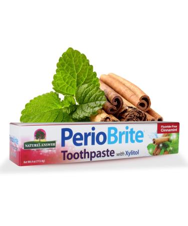 PerioBrite Natural Toothpaste Cinnamint Nature's Answer 4 oz Paste by Nature's Answer