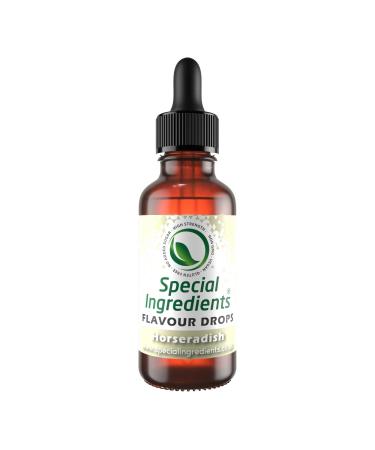 Horseradish Flavour Drop 30ml Highly Concentrated Versatile Food Flavouring - Vegan Non GMO Gluten Free Horseradish 30ml