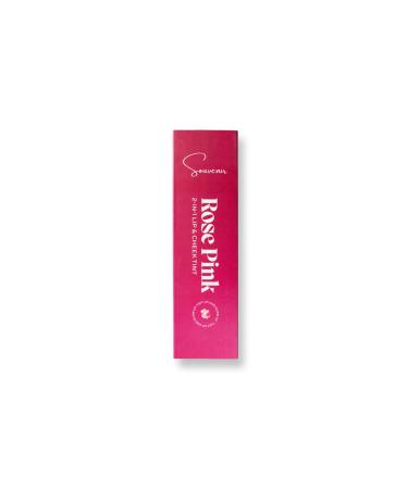 Souvenir Water Based 2-in-1 Lip and Cheek Tint | Vivid Colour Lip and cheeks Stain with Moisturising & Non-sticky Finish | Weightless & Natural Scented. (Rose Pink)