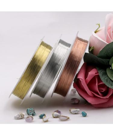 Healeved 2pcs Copper Wire Jewelry Beading Wire Diy Jewelry Nail Art Decoration Wire Jewelry Wire Copper Beading Wire Nail Art Wire Metal Bracelet Wire Nail Accessories Acrylic Nail Manicure - Buy Online on GoSupps.com
