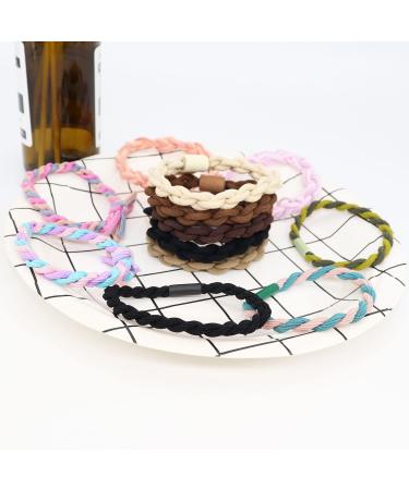 SWIHAITI 52Pcs Boho Hair Ties Bracelets | Elastic Bands for Women Girls with Thick, Heavy, and Curly Hair - Buy Online on GoSupps.com
