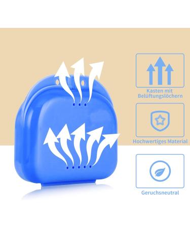 Shop Slim Braces - AnnHua Dentist Partial Retainer Case with Breathable Holes (Blue) | International Shipping Available - Buy Online on GoSupps.com