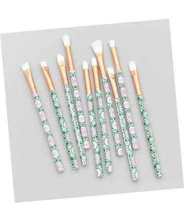 Ipetboom 10pcs Makeup Green Plastic Supplies Eyeshadow Care Eye Beauty Handle Hair Cosmetic - Buy Online on GoSupps.com