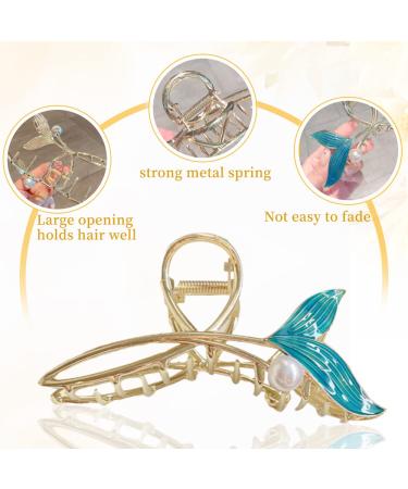 Buy 6-Piece Butterfly & Fishtail Hair Clip Set | Tulip & Large Flower Hair Accessories for Stylish Hairstyles - International Shipping - Buy Online on GoSupps.com