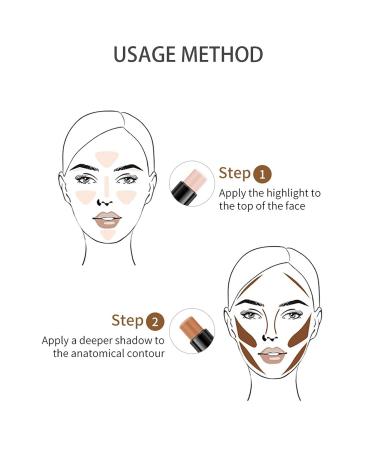 MIRORA Contour Stick 2-in-1 Concealer and Shading Highlighter - Lvory & Dark Brown - Buy Online on GoSupps.com
