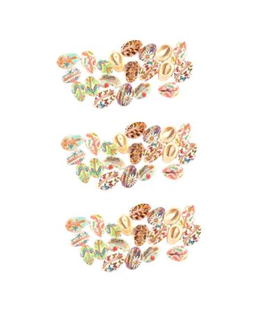40 Pcs Leopard Earrings for Women Beach Spiral Craft Charms Beads for Bracelets Flower Earrings for 1.9x1.6x1cmx3pcs Colorfulx3pcs