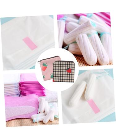Lurrose Women's Multi-Functional Storage Bags - 4 Piece Lipstick and Bandage Pocket Set for First Period Essentials - Durable Polyester Napkin Holders - Buy Online on GoSupps.com