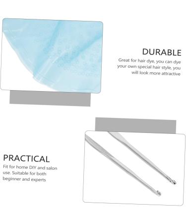 Housoutil 1 Set Hair Color Highlighter Cap Hair Bleach Bowls Crochet Hats Silicone Hair Coloring Hat Hair Coloring Kit Hair Coloring Caps Highlight Tipping Cap Stainless Steel Brighten Dye 22X16X1CM Blue - Buy Online on GoSupps.com