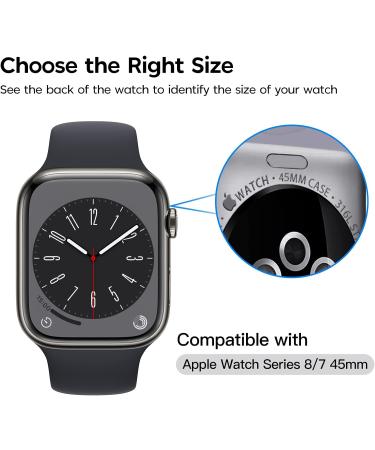 Mowei 3-Pack Apple Watch Series 8/7 Screen Protector 45mm - Premium 9H Tempered Glass, Full Coverage, Bubble-Free, Waterproof - Infinite HD Shield for Apple Watch 7/8 45mm - Buy Online on GoSupps.com