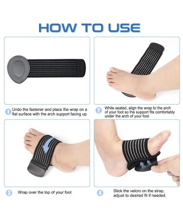 Arch Support Inserts for Plantar Fasciitis Relief | Orthotic Compression for Flat Feet Heel Pain & Fallen Arches - Men & Women - Buy Online on GoSupps.com