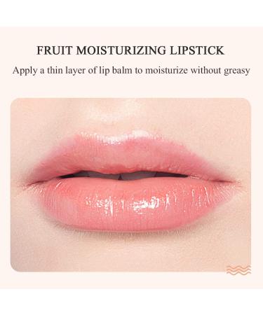 4Pcs Fruit Lip Balm Set | Moisturizing & Long Lasting | Natural Organic Lipsticks | Citrus, Peach, Strawberry & Cantaloupe Flavors - Buy Online on GoSupps.com