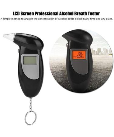 Cuque LCD Screen Professional Alcohol Breath Tester Portable Alcohol Tester Detector No Backlight Alcohol Breathalyzer Analyzer Portable Breath Alcohol Tester Semiconductor Alcohol Breathalyzer - Buy Online on GoSupps.com