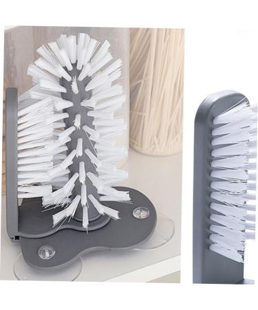 Subsofan Glass Bottle Brushes - 2 Pack Cup Cleaner for Water Bottles Baby Bottles and Carafes | Lazy Cup Brush for Easy Cleaning - Buy Online on GoSupps.com