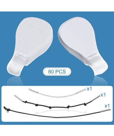 80pc Face Lift Tapes & V-line Sticker with Lifting Ropes for Women - Invisible, Waterproof & Elastic Chin Lift Patch - Buy Online on GoSupps.com