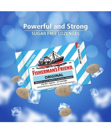 Fisherman's Friend Sugar Free Mouth Freshener Original Powerful and Strong Lozenges 22 each (Pack of 24) original Pack of 24 - Buy Online on GoSupps.com