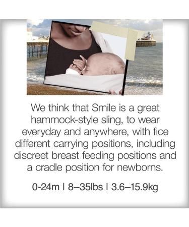 We Made Me Smile Classic Baby Sling | 5 Carry Positions | 3.6-15.9kg | Midnight Black - Buy Online on GoSupps.com