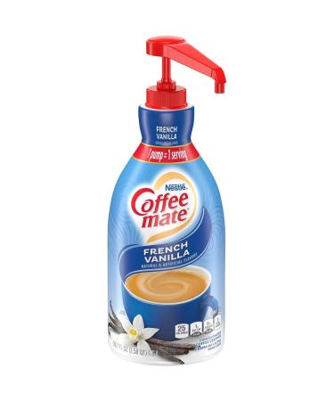 Nestle Coffee mate French Vanilla Liquid Creamer - Non-Dairy, 50.7 oz Pump Bottle - Buy Online on GoSupps.com