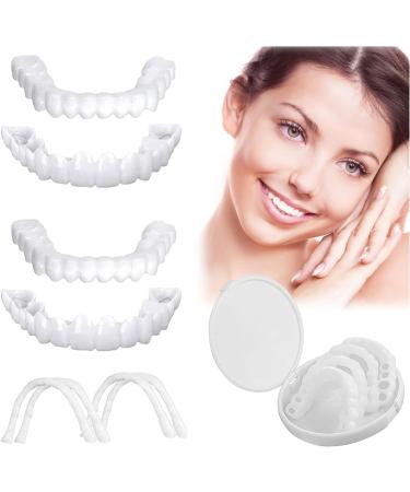 2 pairs of wrong teeth brightening teeth for plugging in veneers fake teeth at the top dentures make cosmetic veneers teeth for men women
